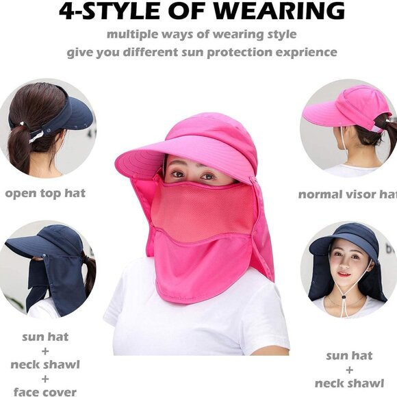Outdoor bicycling climbing detachable sunshade sunhat ultraviolet-proof 1 Hat - Picture 7 of 16